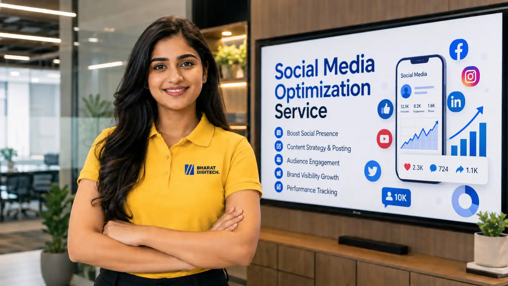 Social Media Optimization support by Bharat Digitech